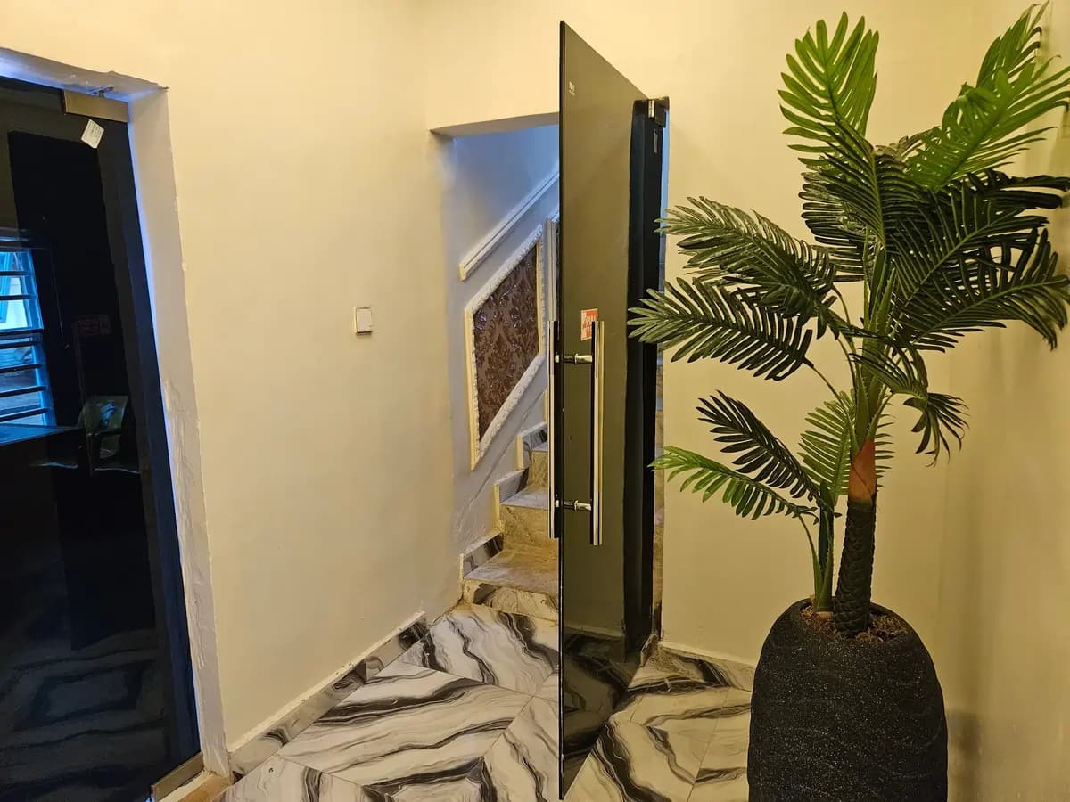 Hotel interior with elegant setup
